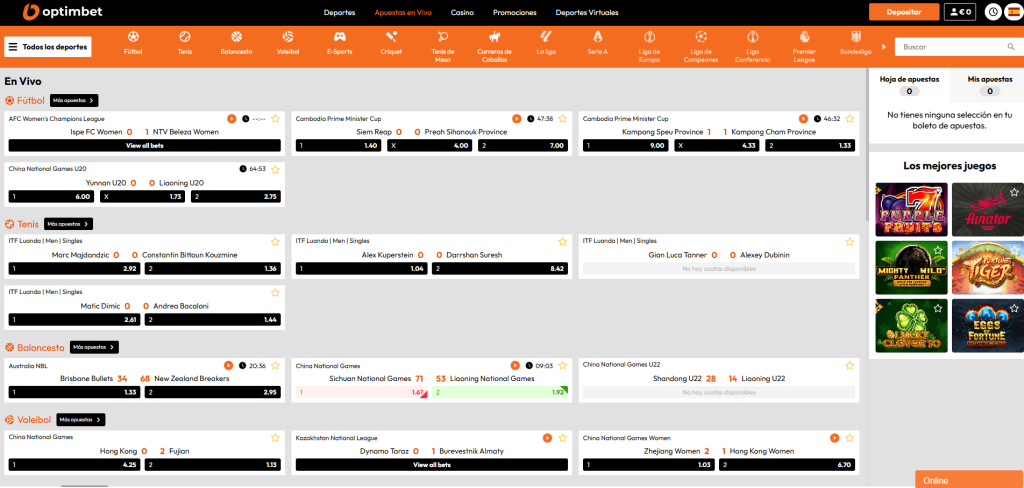 Descripción general de la casa de apuestas OptimBet